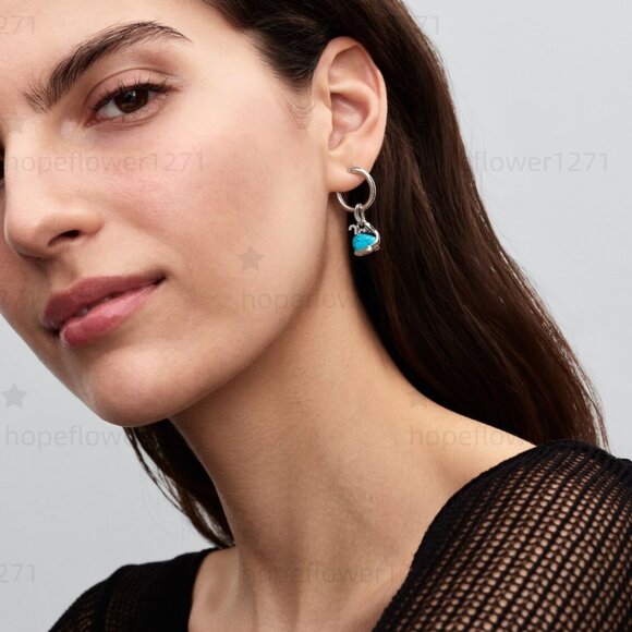 Pandora Turquoise-coloured Whale Dangle Charm - Picture 5 of 6